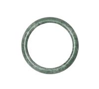 liuhaotong Bracciale rigido da donna, in giada naturale, realizzato a mano, in giada di grado A, braccialetti Feng Shui per moglie, con scatola portagioie