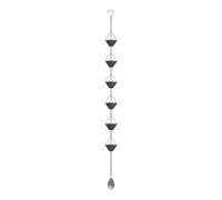 LIUHLFSR Catene da Pioggia for deviare l'acqua per Decorazioni da Esterno | Grondaia Drenaggio Tende da esterno Catena di grondaia(Lotus)