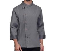 LIUHLFSR Divisa da Cuoco for Uomo e Donna, Divisa a Maniche Corte for nel Settore dell'ospitalità, Servizio di ristorazione per Cucine, Ristoranti, Hotel(GrayL,XL)