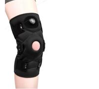 LIUHLFSR Knee Brace For Women Men Hinged With Side Stabilizers Adjustable Support Per Sport(1Pcs,L)