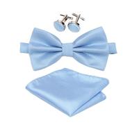 LIUHLFSR Set di papillon da uomo 3 pezzi Plaid Gemelli formali for feste matrimonio Papillon Fazzoletto Lotti tre Per Feste di Matrimonio(Color 12)