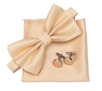 LIUHLFSR Set di papillon da uomo 3 pezzi Plaid Gemelli formali for feste matrimonio Papillon Fazzoletto Lotti tre Per Feste di Matrimonio(Color 18)