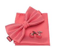 LIUHLFSR Set di papillon da uomo 3 pezzi Plaid Gemelli formali for feste matrimonio Papillon Fazzoletto Lotti tre Per Feste di Matrimonio(Color 14)