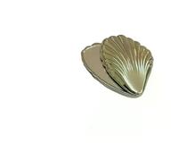 LIUHLFSR Specchio for trucco pieghevole Mini conchiglie in metallo Forma non fragile e portatile da viaggio compatto su due lati Per i Viaggi Quotidiani
