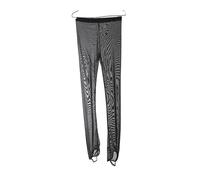 LIUHUO Leggings a Compressione in Rete per Pattinaggio su Ghiaccio da Ragazza