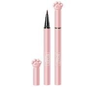 Liuid Eyeliner impermeabile, matita per occhi Liuid a forma di di gatto, matita eyeliner nera Liuid con simpatica di gatto, matita eyeliner meccanica ad asciugatura rapida, per donne e
