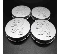 LIUIN 4 PCS Coprimozzi Auto 60mm/65mm per Peugeot 205, Auto Tappi Coprimozzo Copricerchi Tappi per Ruote Tappi di Cerchioni Coprimozzo,65mm
