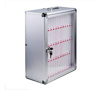 LIUJHGH Scatola portatile trasparente per telefoni con serratura, organizzatore da parete per la gestione dispositivi studenti(48(40.5 * 20 * 49.5cm))