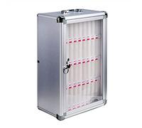 LIUJHGH Scatola portatile trasparente per telefoni con serratura, organizzatore da parete per la gestione dispositivi studenti(36(31.5 * 20 * 49.5cm))