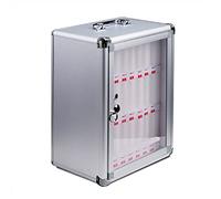 LIUJHGH Scatola portatile trasparente per telefoni con serratura, organizzatore da parete per la gestione dispositivi studenti(24(28.5 * 20 * 38cm))