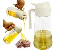Liujiami 600ml 2 in 1 Design a Spruzzo Erogatore di Olio Bottiglia Automatico Nebulizzatori per Olio D'oliva Ricaricabile Spruzzatore di Aceto per Cucina Friggitrice ad Aria Arrosto Insalata