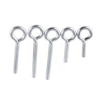 Liujiami Viti Occhiello Rotondo Ganci Bullone - M3 M4 M5 M6 M8 Viti in Ganci Zinco Bianco Anello ad Anello Bullone con Occhi Tondi Vite con Occhiello