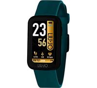 LiuJo Fit SWLJ035 - Smartwatch da donna in acciaio inox e silicone, colore verde, impermeabilità: IP68, dimensioni cassa: 44 mm x 32,7 mm x 10,3 mm