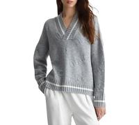 LiuJo Maglia Donna in Misto Lana con Logo Grigio E25LJ19 TF4169 MS55L C3459 S