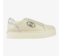 LiuJo Pretty 06 - Sneakers da Donna Con Platform in Pelle Avorio