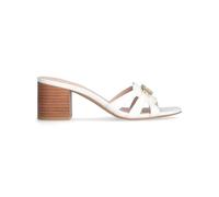 LiuJo Sandali in pelle con tacco largo (BIANCO, Sistema Taglie Calzature EU, Adulto, Donna, Numero, Media, 40)