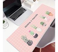 LIUJUAN Pelle Pu Tappetino per Mouse Grande Tappetino per Mouse Mouse da Ragazza Impermeabile Semplice E Carino-Un_300X800Mm_3 Millimetri