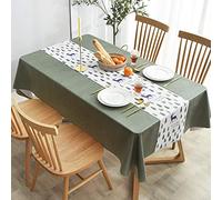 LIUJUAN Tovaglia da Pranzo Tovaglia Cerata Antimacchia Tovaglia Rettangolare Rettangolare Monouso Impermeabile E Resistente All'Olio-R_140 * 200 Cm