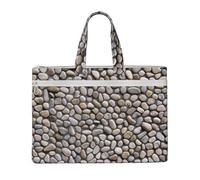 Liulannq Pebble Stone Canvas File Borse, Ufficio e Affari Portatile Leisure Borse, Kit Studio, Borse Di Stoccaggio, Super Durevoli.
