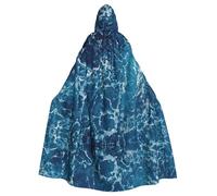 Liulannq Sea Seen From The Top Mantello unisex con cappuccio, costume natalizio in maschera, costume da strega vampiro per adulti, accessori squisiti.