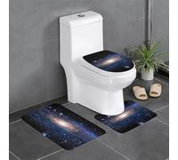 Liulannq Set di tre tappetini antiscivolo in flanella con cielo stellato, morbido e delicato sulla pelle, assorbente e antiscivolo, facile da pulire. Goditi ogni secondo di calore.