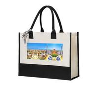 Liulannq Temperamento elegante delle donne del parco, borsa di cucitura della tela