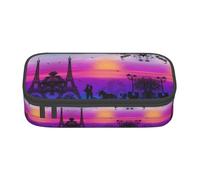 Liulannq Valentine Paris Torre Eiffel romantico coppia carrozza tramonto grande capacità scomparto cancelleria penna borsa