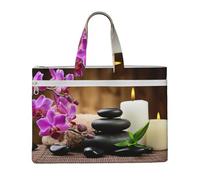 Liulannq Zen Stone Canvas File Borse, Ufficio e Affari Portatile Tempo Libero Borse di Studio Kit di Conservazione, Borse di Stoccaggio, Super Durevoli.