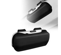 LIULAOGEN Custodia per Occhiali da Auto per Vauxhall Viva (2015-2019), Supporto Portatile per Occhiali da Sole Scatola per Visiera Dell'auto Custodia per Occhiali da Sole,A Black