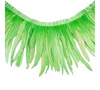 LiuliuBull 2 metri di piume di coda di gallo colorate for artigianato fai da te e accessori for abbigliamento(Yellowgreen,6-8inch)