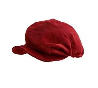 LiuliuBull Berretto Nuvola plissettata vintage in difficoltà per le donne - Cappello da gavroche letterario autunno e inverno - Grande circonferenza della testa, design snellente per il viso, Retrored