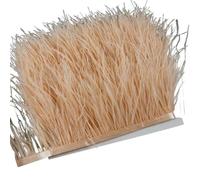 LiuliuBull Nastro di piume di struzzo da 2 m - Frangia di piume da 8-10 cm for cucito fai da te, decorazioni for abiti e vestiti(002champagne)