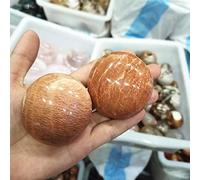 LiuliuBull Natural Suntuntone Ovale Palm Palm Tasking Healing Crystal Massage Energy Stone (Color : 2pcs)