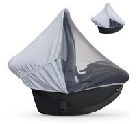 liuliuby Coprisedile per auto 2 in 1, copertura per seggiolino auto, parasole e zanzariera, per bambini, traspirante, unisex, grigio