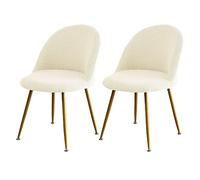 LIULIWEIFA Beige,6pcs,Velluto Coprisedie con Schienale 2/4/6 Pezzi Copripoltrona Elasticizzato Ufficio Coprisedia becco d'anatra per sgabello, trucco, sedia da pranz