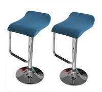 LIULIWEIFA Coprisedile per Sedia Coprisgabello Copri Sgabello da Bar Quadrato Lavabili Coprisgabello da Bancone da Pub 2/4/6 Pezzi, Coprisgabelli Cucina Elasticizzate Fodera,#18,2pcs