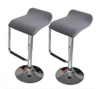 LIULIWEIFA Coprisedile per Sedia Coprisgabello Copri Sgabello da Bar Quadrato Lavabili Coprisgabello da Bancone da Pub 2/4/6 Pezzi, Coprisgabelli Cucina Elasticizzate Fodera,#3,2pcs