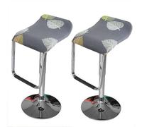 LIULIWEIFA Coprisedile per Sedia Coprisgabello Copri Sgabello da Bar Quadrato Lavabili Coprisgabello da Bancone da Pub 2/4/6 Pezzi, Coprisgabelli Cucina Elasticizzate Fodera,#25,2pcs