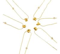 Liumarvexia Graziosa collana iniziale con lettere per donne ragazze piccola bolla A-Z girocollo lettere ciondolo collane gioielli di compleanno, 50CM, Altri: