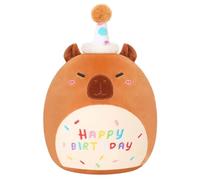 Liummrcy Capybara Plush, Morbido Animale da Peluche Capybara con Cappello di Compleanno Kawaii Plush per Bambini Girls Girls Christmas Regali
