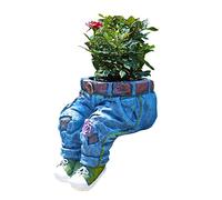 Liummrcy Pentola Floreale in Resina, Vaso succulento in Resina, pentola di Fiore in Resina in Denim pianta da Giardinaggio piantana Decorativa per Decorazioni per Prato Interno all'aperto