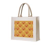 LiuMng Borsa tote in tela da donna/borsa a tracolla personalizzata/borsa della spesa con stampa di pane al burro, per amici, sorelle, regali