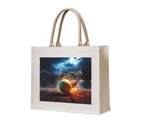 LiuMng Borsa tote in tela da donna/borsa a tracolla personalizzata/borsa della spesa con stampa fulmine, per amici, sorelle, regali