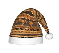 LiuMng Cappello natalizio con affreschi egiziani, unisex, in peluche, classico cappello di Babbo Natale, morbido e confortevole, per feste di Capodanno