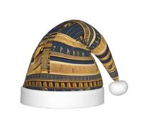 LiuMng Cappello natalizio con affreschi faraonici egiziani, unisex, morbido e confortevole, per feste di Capodanno