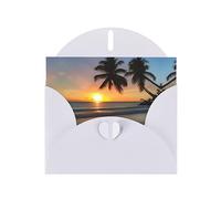 LiuMng Sunset beach Bellissimi biglietti di auguri Set di congratulazioni biglietti di auguri per tutte le occasioni Biglietti di auguri natalizi