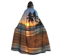 LiuMng Sunset Beach - Mantello con cappuccio, unisex, per Halloween, cosplay, giochi di ruolo