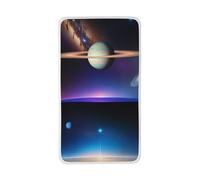 LiuMng White Cosmic Saturn - Asciugamani in velluto color corallo, super assorbenti, per lavare il viso, sport, nuoto