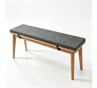 LIUNADM Cuscino Panca Antiscivolo Sfoderabile Lavabile 20x50cm Grigio Scuro | Cuscini Da Esterno Comodo Spesso Morbido Per Giardino Terrazza Cucina