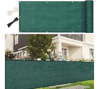 LIUNADM Frangivisto Balcone 115 x 950 cm Anti-UV Antivento HDPE Breathable Frangi-Vista Frangivento con Occhielli Fascetta Corda per Giardino Terrazza Esterno, Verde